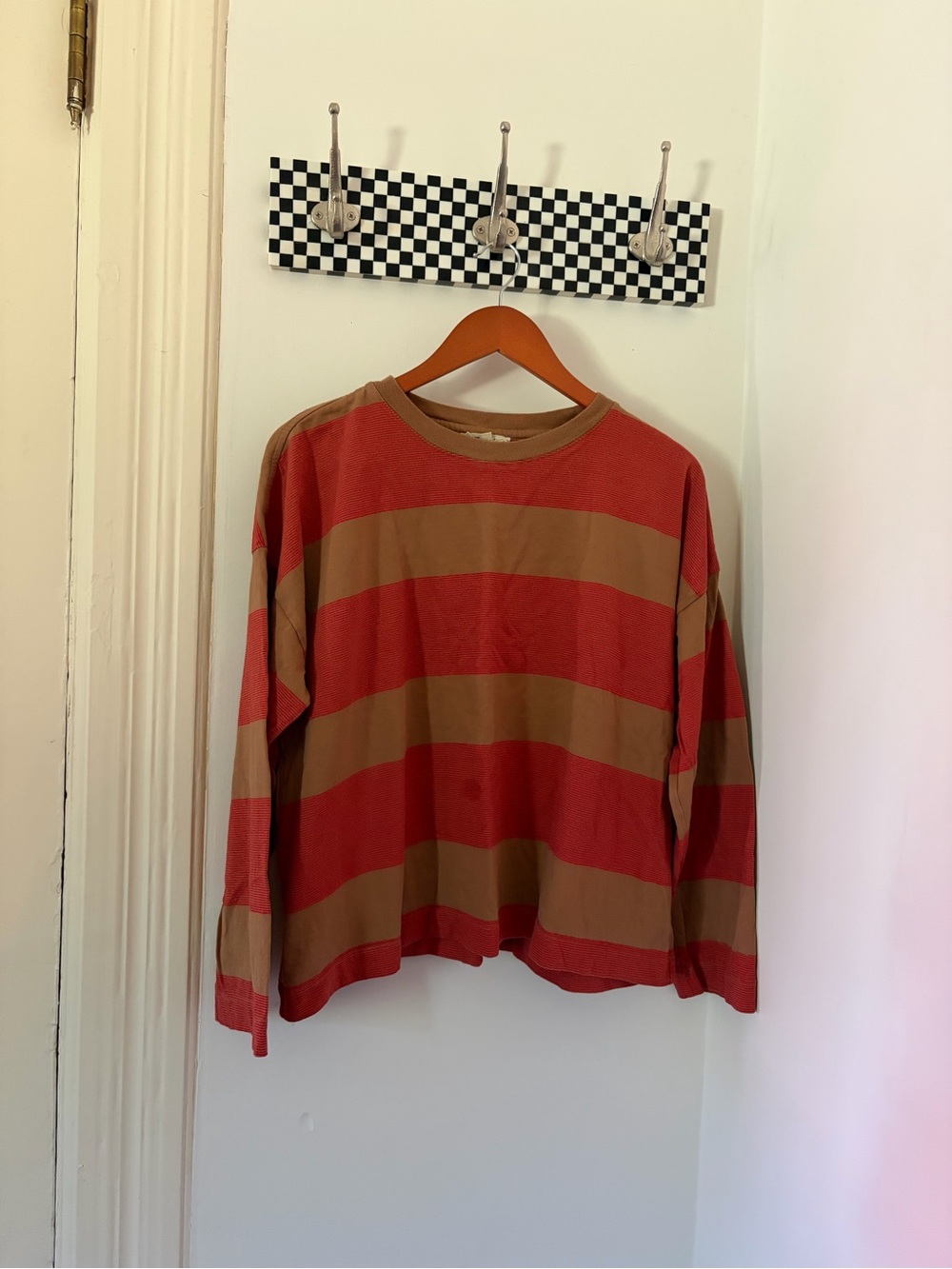 Wide Stripe Long Sleeve Tee